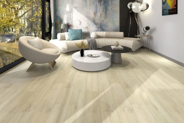 LVT dry back flooring in a modern retail store