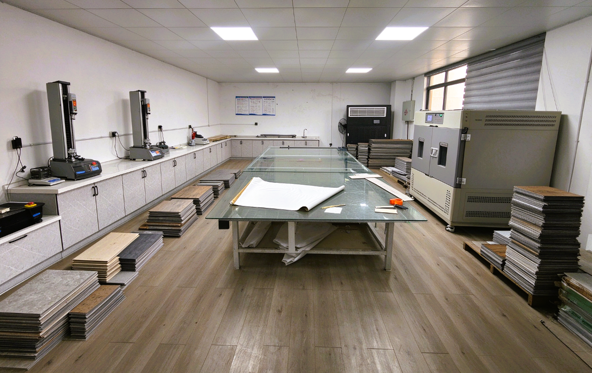 Testing room laboratory overview for batch quality verification